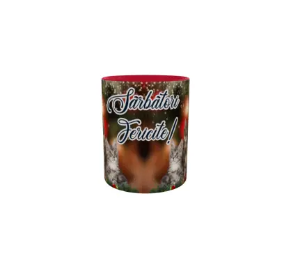 Sarbatori fericite, cana din ceramica, 330ml, model cgs1779